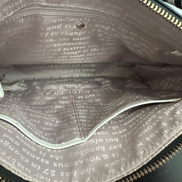 Kate Spade New York Small Harris Woods Drive Satchel Crossbody Black - Picture 8 of 10